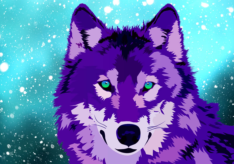 Artwork thumbnail: Purple Wolf